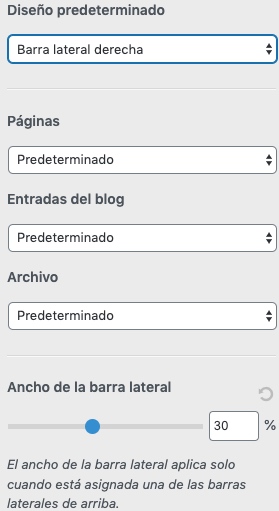 Sidebar en Astra