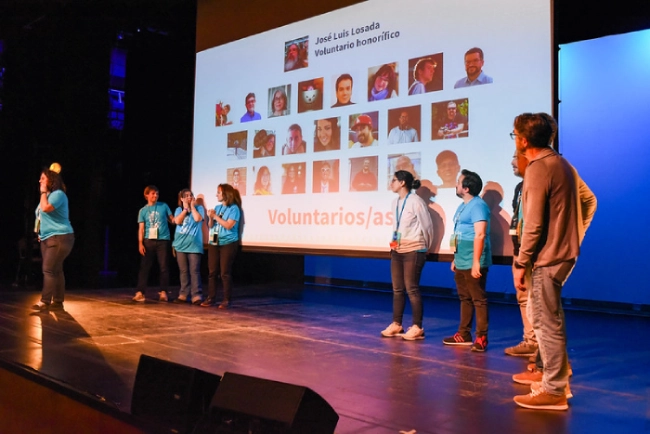 José Luis como voluntario honorífico de WordCamp Torrelodones 2024